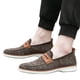 thumbnail image 1 of Vestir Mocasines Malla Casuales para Hombres Al Aire Libre (marrón 43), 1 of 9
