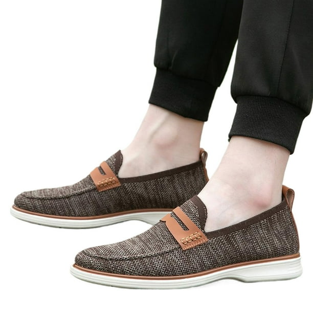 Vestir Mocasines Malla Casuales para Hombres Al Aire Libre (marrón 43)