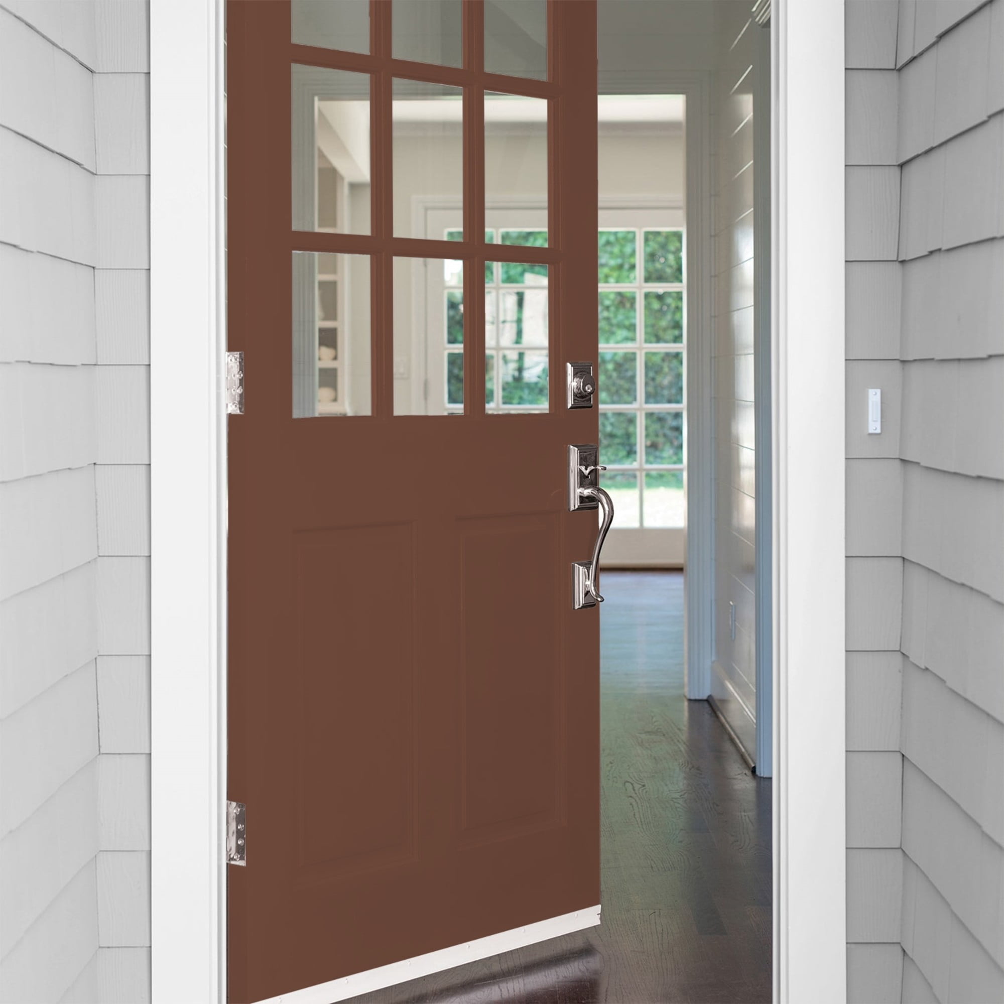 Glidden HEP Bird House Brown / Brown Satin Exterior Paint with Primer, 1 Quart