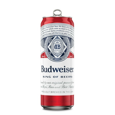 Budweiser American Lager Beer 25 fl oz 1 Aluminum Can 3.2% ABV
