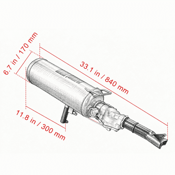 Tire Bead Setter, 8L Capacity 120 PSI Air Bead Blaster, Handheld Portable Inflation Device, 85-116 PSI for Trucks, Tractors, ATVs & Cars
