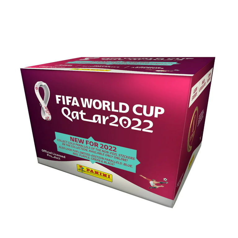 FIFA World Cup Qatar 2022 PANINI Album/ Sticker Combo - 1 Soft Cover Album  and 2 Sticker Boxes (500 Stickers Total)