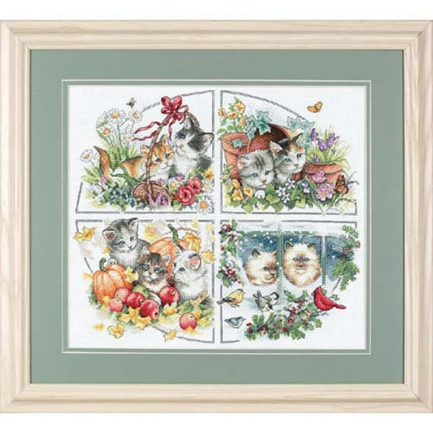 Dimensions Gold Collection Counted Cross-Stitch Kit, Four Seasons