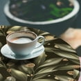 thumbnail image 3 of Ambesonne Leaves Greenery Fitted Round Tablecloth, Art Realist Leaf, 40"- 44" Diameter, Pale Olive Green, 3 of 5