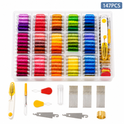 Embroidery Floss Kits Friendship Bracelet String Kit with Organizer Box for Halloween Christmas Birthday 147 Pieces