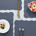 thumbnail image 5 of 100% Cotton Quilted Placemats Set of 6,Washable Cloth Table Placemats for Kitchen & Dining Table, 5 of 6
