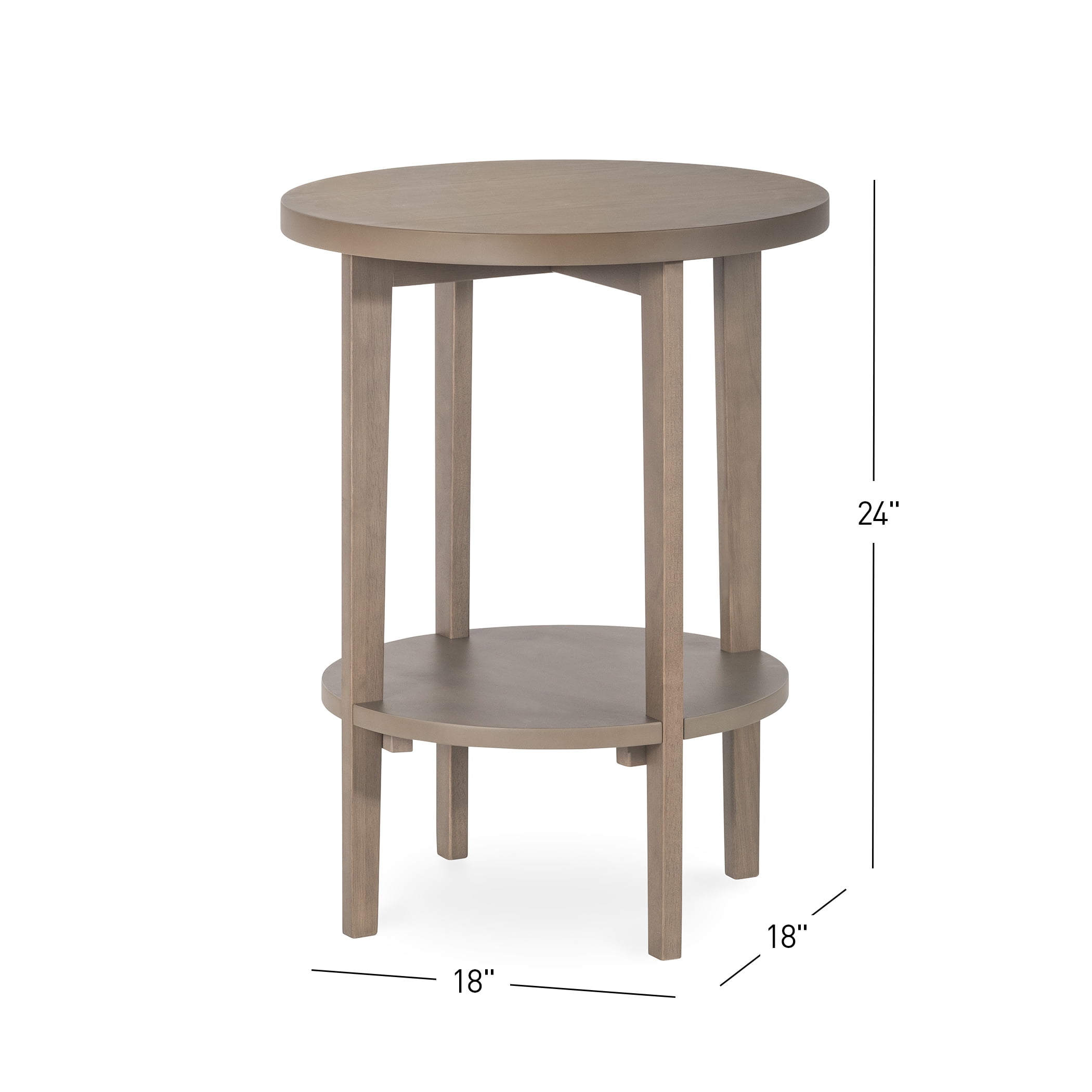 Forever Eclectic Halo Side Table - Dusty Heather - 24 - Walmart.com