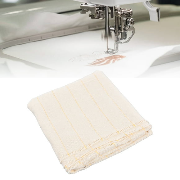 FAGINEY Monk Cloth Fabric,Weavers Cloth,Tufting Cloth Polyester Cotton Mixed Door Width Strong Cloth Easy to Break White Standard Yellow Thread Cloth