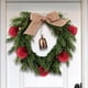 thumbnail image 5 of Adornos de bola de Navidad de terciopelo Paquete de 12 | Grandes decoraciones de árbol de vacaciones flocadas a prueba de roturas de 2.36" | Acabado mate Rojo Burdeos Tan Blanco Tierra | Elegante, 5 of 7