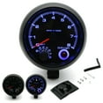 thumbnail image 1 of 3.75‘‘ Car  Black Tachometer Gauge Blue Inter light 0-8000 RPM, 1 of 6