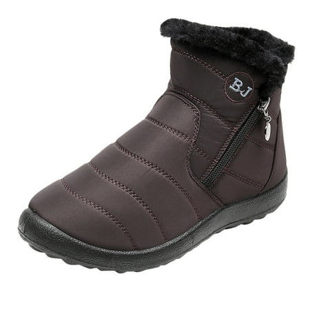 

Women s Winter Warm Waterproof Cotton Shoes Nylon Snow Ankle Short Boots Botas