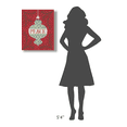 thumbnail image 4 of Global Gallery's 'Jolly Holiday Ornaments Peace' By Michael Mullan Stretched Canvas Wall Art, 4 of 4