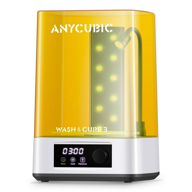 Máquina de limpieza y curado Anycubic Wash & Cure 3.0 Lavado y curado de resina Máquina 2 en 1 con cuello de cisne Curado con luz UV Volumen de limpieza mejorado y grande de 4 litros Cesta de