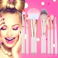 thumbnail image 3 of Set Maquillaje/ Pincel de Madera Base Contorno Corrector Blush Pen Beige 7pcs, 3 of 6
