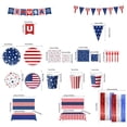 thumbnail image 3 of shyuyusa 19 Piece All Inclusive Party Decor Kit, Complete Hanging Flag Tableware Curtain Combination for Indoor Outdoor Festival Scene Setup, 3 of 7