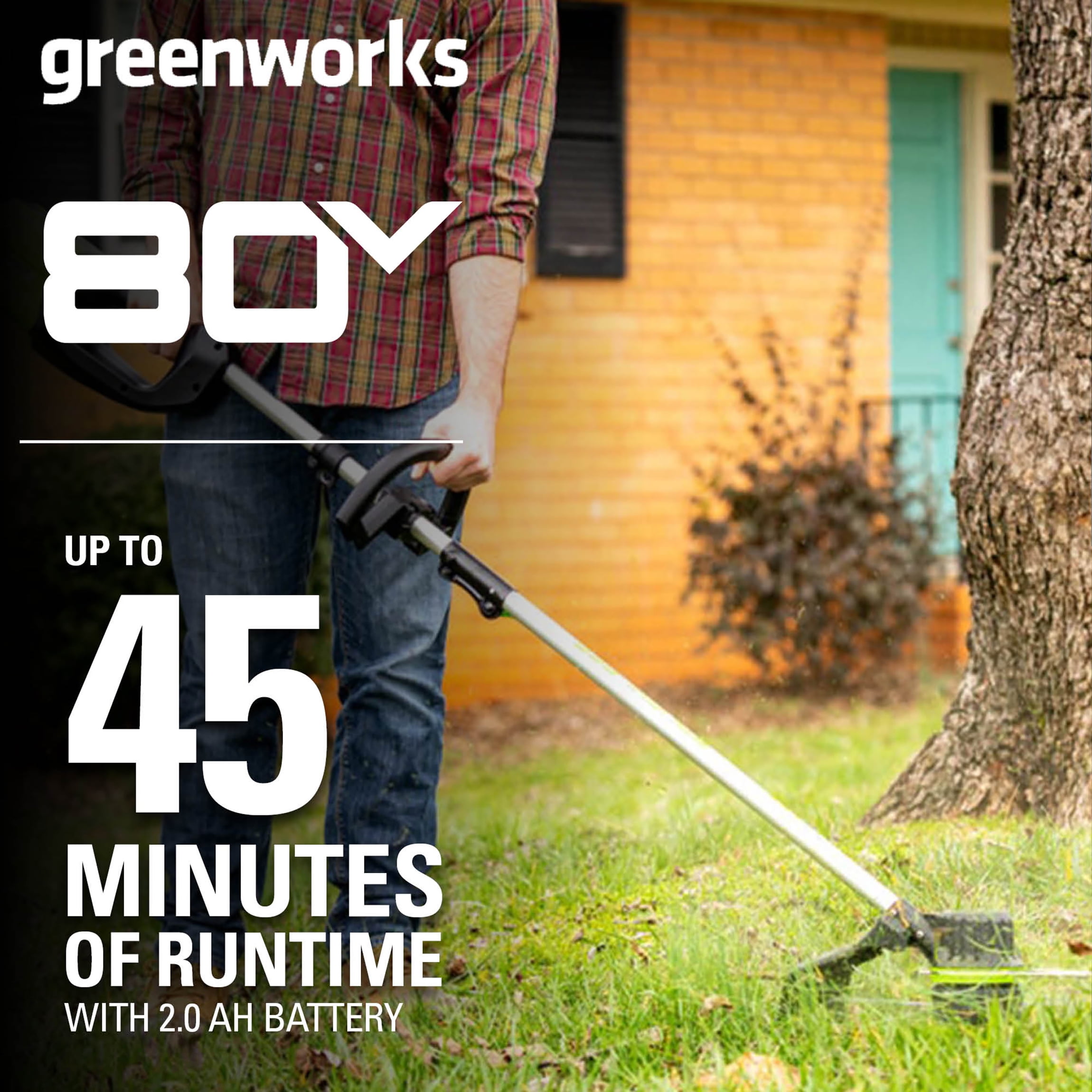 Greenworks PRO 80V 16-inch Cordless String Trimmer with 2.0 Ah Battery and Charger, 2100102 Greenworks PRO 80V 16-inch Cordless String Trimmer with 2.0 Ah Battery and Charger, 2100102 - 2