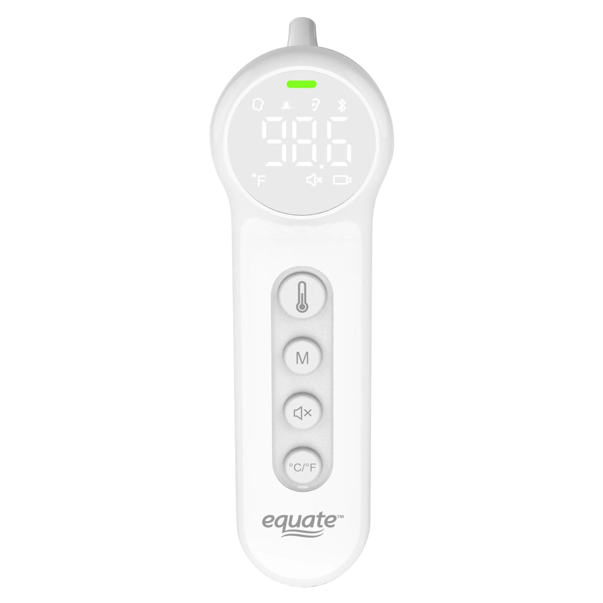 Equate Bluetooth Infrared Thermometer with Ear and Forehead Modes