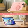 thumbnail image 5 of FJLBDE Case for iPad Air 11 (M3 2025/M2 2024) iPad Air 4/5 10.9 Inch (2020/2022) with Butterfly Stand, Protective Tablet Cover with Shoulder Strap for Kids Girls, Pink, 5 of 7