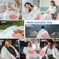 thumbnail image 5 of Teal Red Coastal Nautical Cooling Blanket,Lightweight Summer Throw Blanket with Double Sided Cold Effect,Beach Sea Turtle Ocean Coral Starfish Picnic Blankets Bed Sheet for Hot Sleepers 60"x80", 5 of 8