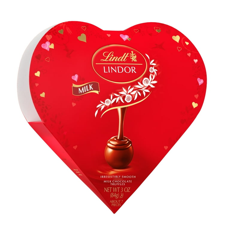 Lindt LINDOR Valentine's Day Milk Chocolate Candy Truffles Friend