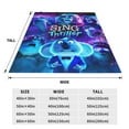 thumbnail image 3 of Movie Sing 2 Fleece Throw Blankets, Super Soft Flannel Cozy Blankets for Adults, Washable Lightweight Blanket for Couch Sofa Bed Office, Warm Plush Blankets, 3 of 8