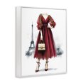 thumbnail image 3 of Stupell Industries Art Deco Parisian Fashion Red Dress White Framed Giclee Art, 16 x 20, by Amanda Greenwood, 3 of 8