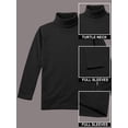 thumbnail image 4 of URBAN BUCK Men Turtleneck Long Sleeve Slim Fit Shirt - Ultra Soft Cotton Premium Winter Sweater - Warm Pullover Fitted Sweatshirt Kyle Black (S), 4 of 7