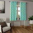 thumbnail image 2 of Ambesonne Lemon Grommet Curtain, Slices Summer Sun, 50" x 54", Sky Blue Yellow, 2 of 6
