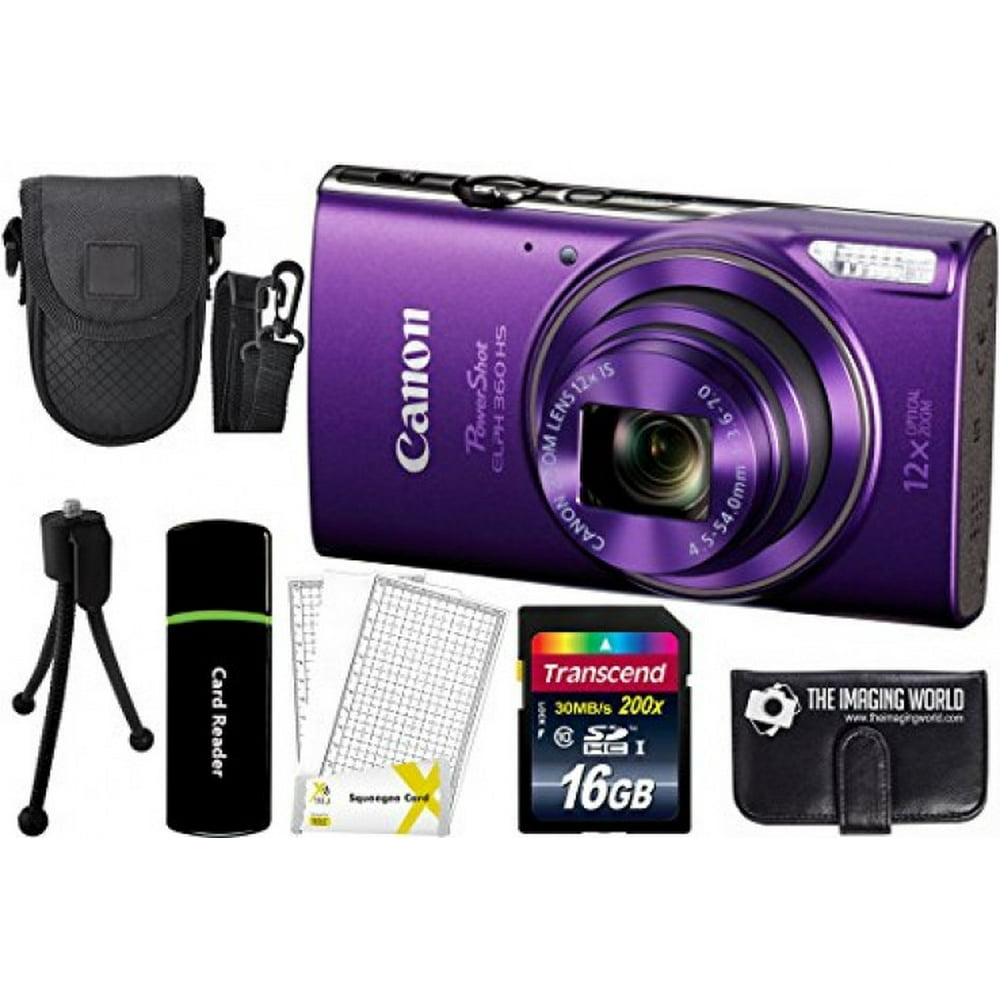 Canon PowerShot ELPH 360 HS 20.2MP 12x Zoom FullHD 1080p WiFi Digital