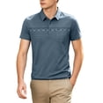 thumbnail image 2 of Qzwdhjm Men's Henley Shirts Collared Short Sleeve Golf Tees Classic Fit Button up Shirt with Pocket Big and Tall Tops for Going Out, 2 of 9