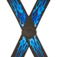 thumbnail image 3 of SuspenderStore Flames Suspenders - 2-Inch Wide Elastic - Pin Clip - 2 Colors & 4 Sizes Including Big & Tall, 3 of 4
