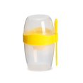 thumbnail image 2 of Estbridge Breakfast On the Go Cups Take and Go Yogurt Cup with Topping Cereal Cup with spoon and fork Overnight Oats or Oatmeal Container Jar 870ml, 2 of 18