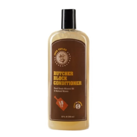 John Taylor Butcher Block Conditioner Food Grade Mineral Oil and Natural Waxes, 12 fl.oz(355ml)