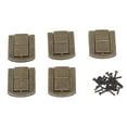 thumbnail image 2 of Juegos de cierres de caja DIY diseño Retro de bronce verde 43x32mm 4 agujeros de montaje cierre de pestillo de diseño Retro de aleación de Zinc con tornillos, 2 of 5