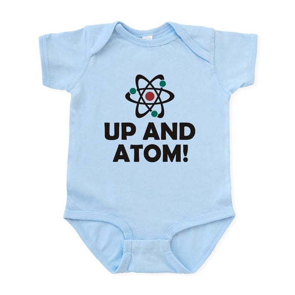 CafePress - Up And Atom Infant Bodysuit - Baby Light Bodysuit, Size Newborn - 24 Months