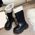 thumbnail image 5 of Quealent Girls Knee High Boots Winter Warm Riding Boots with Side Zipper Fashion School Shoes Comfortable Tall Boots Black for Size 12.5, 5 of 9