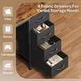 thumbnail image 3 of Amadwell 47" Gaming Computer Desk with LED Lights, Power Outlets, Home Office Writing Desk with 4 Drawers, Rustic Brown, 3 of 8