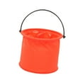 thumbnail image 4 of S SERENABLE Folding Bucket Watercolor Brush Washer Bucket Waterproof Portable Camp Wash Basin Container for Travel Studio Camping Fishing Orange, 4 of 8