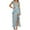 Light Blue, variant on Light Blue Wedding Guest Dress Women's Sexy Slit Maxi Dress Party Evening Gown Floral Print Spaghetti Strap Ruffle Detail Elegant Formal Long Dress for Spring Summer S Polyester