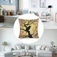 thumbnail image 3 of black bird full moonlinen toss pillowcase decoration pillowcase gifting preferred 18x18 inch cushion cover sofa pillowcase sofa bedroom living room car, 3 of 8