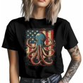 thumbnail image 3 of Camisetas para hombre, estilo retro con bandera estadounidense, de manga corta, informales, con gráficos para adolescentes, niños y hombres., 3 of 8