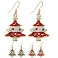 thumbnail image 2 of Christmas Earrings Decorative  Tree Shape Pendant Earrings Christmas Jewelry, 2 of 7