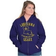 thumbnail image 3 of Louisiana is Calling Funny Creole Pun Zip Up Hoodie Men's Women's Brisco Brands 3X, 3 of 6