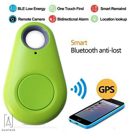 GustaveDesign Smart Bluetooth Tracker GPS Locator Car Key Wallet Pet Dog Auto Finder Alarm Wireless Bluetooth Track Device Lost Reminder (Best Dog Tracking Device)