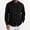 Black, variant on WRFWUL Mens Long Sleeve Button Down Shirts Lightweight Collared Solid Color Blouses Regular Fit Dress Tops with Pocket