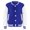 Royal Blue, variant on TiaoBug Kids Boys Plain Jacket Varsity Baseball Retro Coats Track Top Outwear Orange 5-6