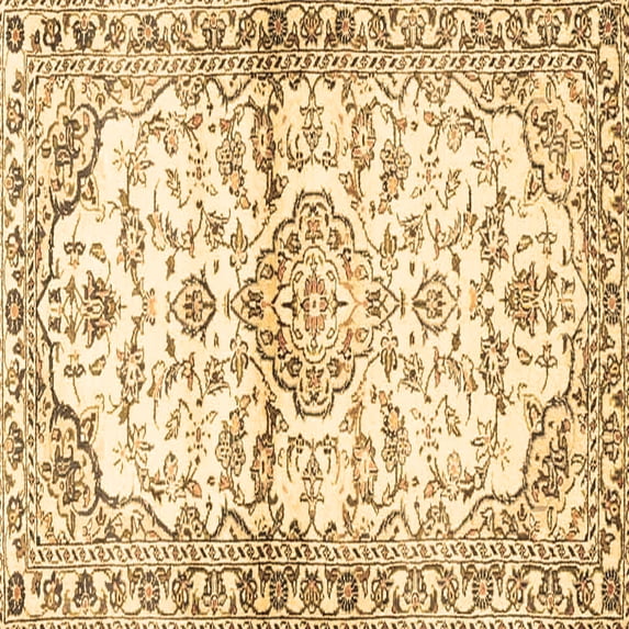 Ahgly Company Indoor Square Persian Brown Traditional Area Rugs, 3' Square