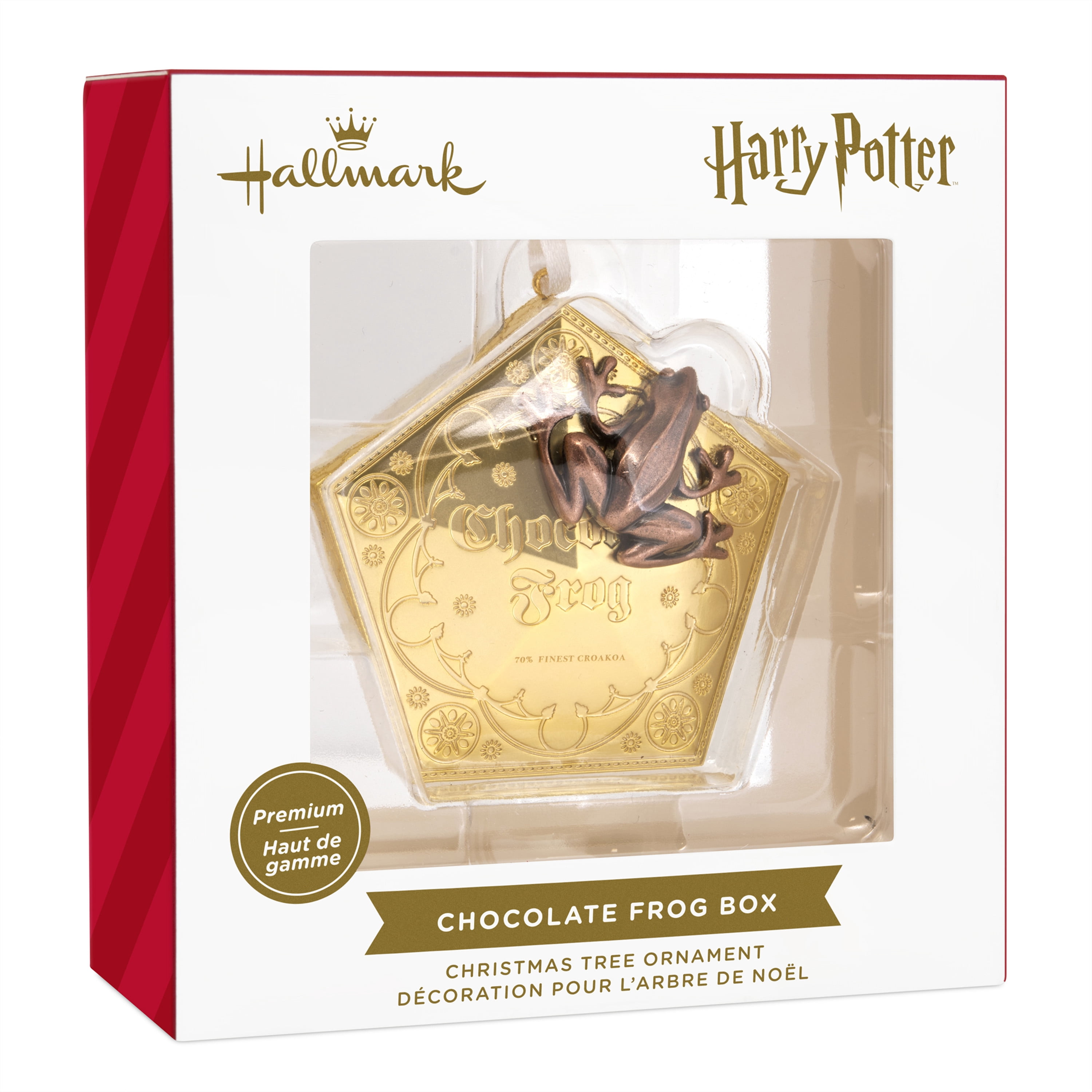 Hallmark Christmas Ornament (Harry Potter Chocolate Frog, Metal), 1 Count