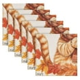 thumbnail image 6 of BZSMCE Satin Native Fab Cotton Dinner Napkin Cat in Autumn Reusable, 6 of 8