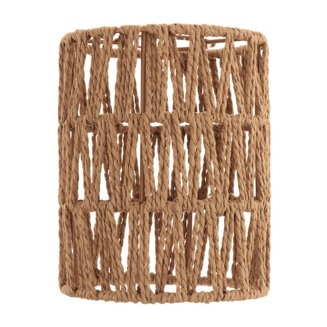 Pantalla de lámpara tejida a mano rústica para aplique de pared, cubierta de lámpara colgante, pantalla de araña PC 1